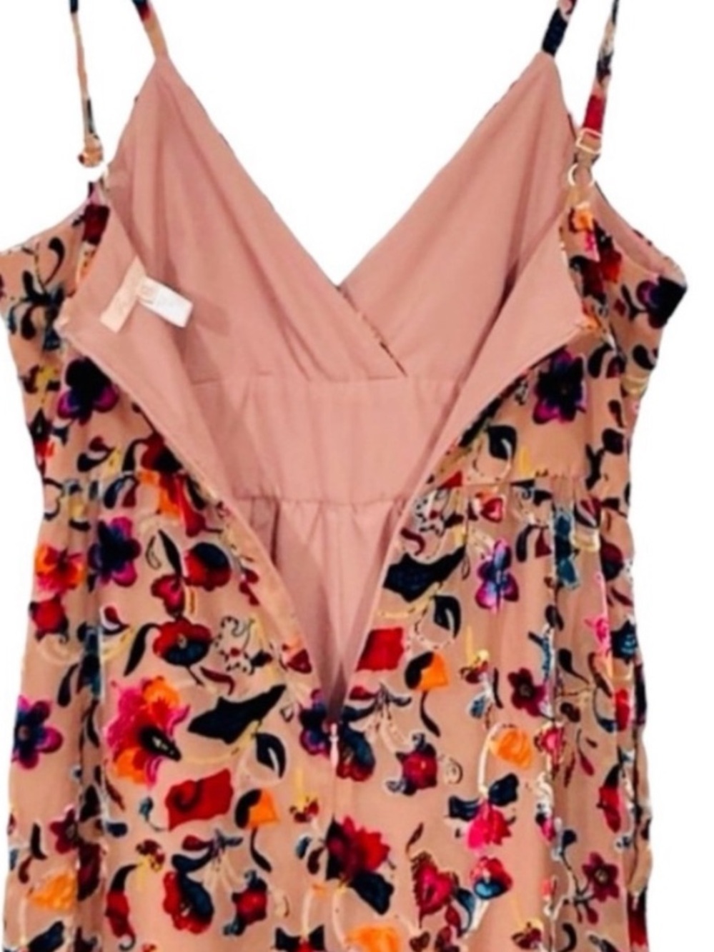 Hutch Tan Multi Floral Flounced Wide-Leg Jumpsuit - Picture 7 of 14